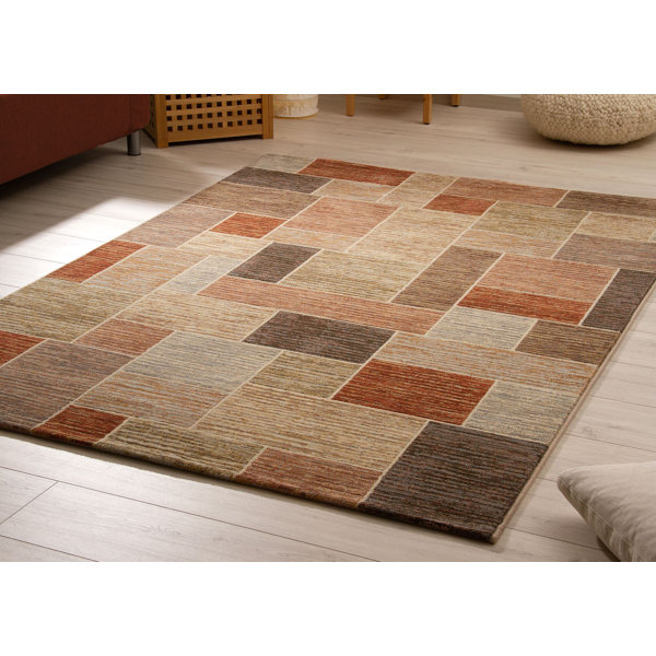 Union Rustic Trever Rust rug Wayfair.co.uk